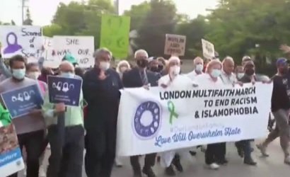 Ribuan Warga Kanada Berunjuk Rasa Mengecam Islamofobia Setelah Pembunuhan Keluarga Muslim
